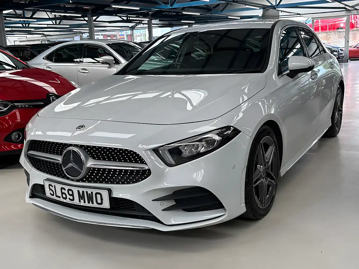 Used 2019 Mercedes-Benz a Class AMG Line (premium 2) White - Interior and Exterior details 5
