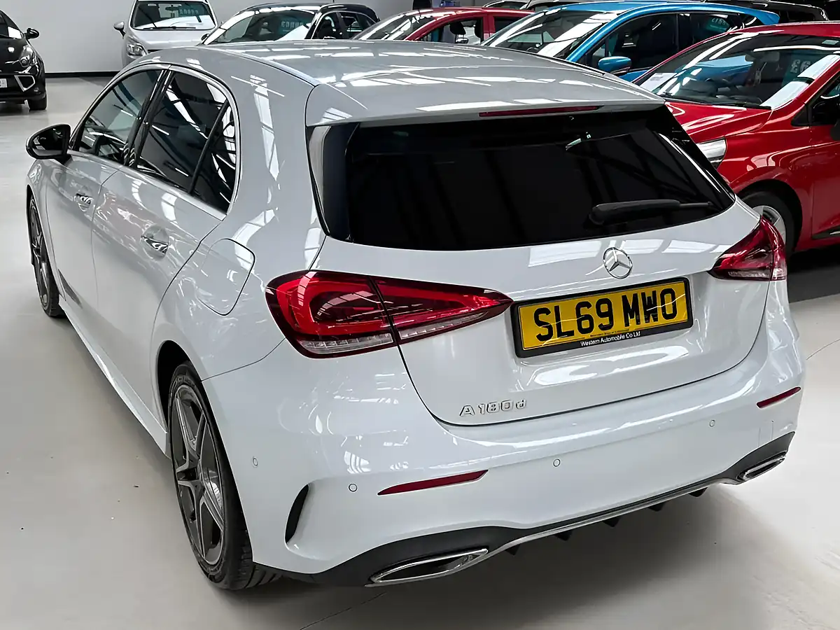 Used 2019 Mercedes-Benz a Class AMG Line (premium 2) White - Interior and Exterior details 6