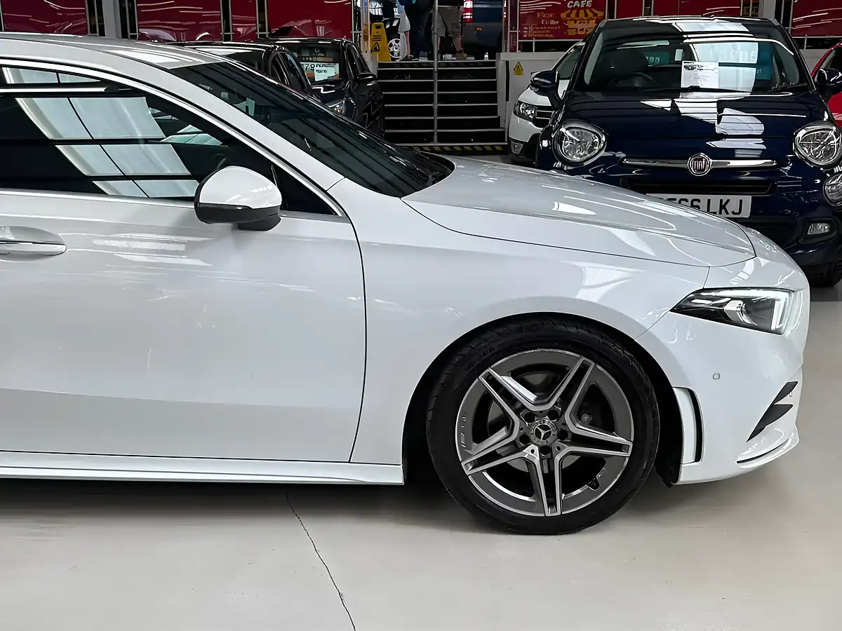 Used 2019 Mercedes-Benz a Class AMG Line (premium 2) White - Interior and Exterior details 7