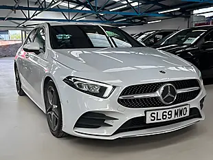 Used 2019 Mercedes-Benz a Class AMG Line (premium 2) White - Interior and Exterior details 9