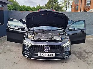 Used 2019 Mercedes-Benz a Class AMG Line (premium) Black - Interior and Exterior details 10