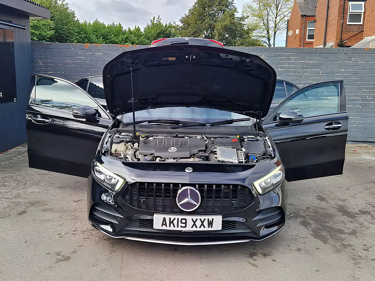 Used 2019 Mercedes-Benz a Class AMG Line (premium) Black - Interior and Exterior details 10