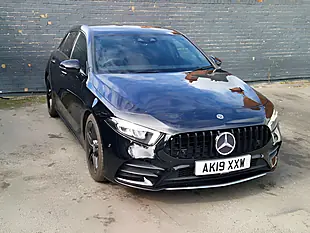 Used 2019 Mercedes-Benz a Class AMG Line (premium) Black - Interior and Exterior details 3