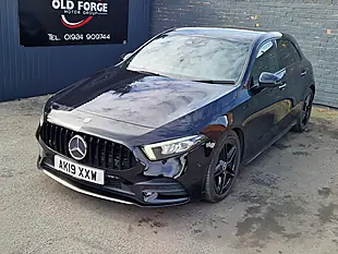 Used 2019 Mercedes-Benz a Class AMG Line (premium) Black - Interior and Exterior details 5