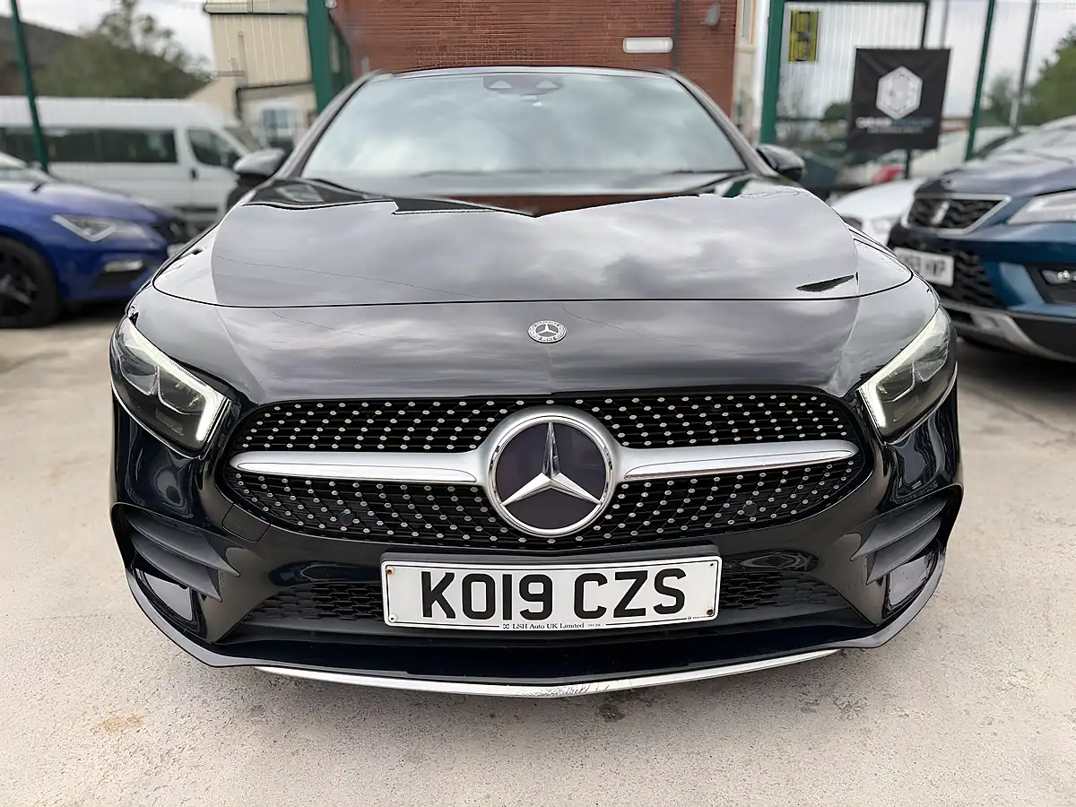 Used 2019 Mercedes-Benz a-Class AMG Line (premium) Black - Interior and Exterior details 4