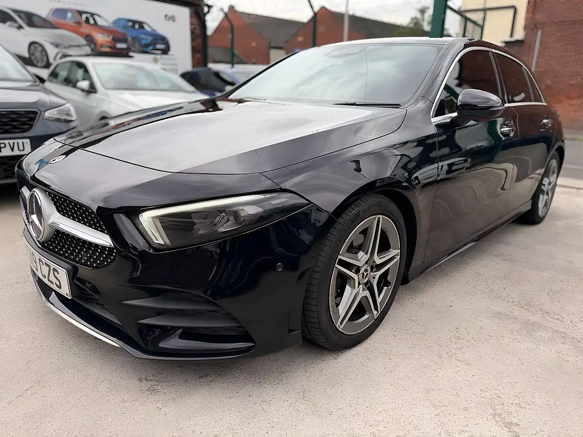 Used 2019 Mercedes-Benz a-Class AMG Line (premium) Black - Interior and Exterior details 5