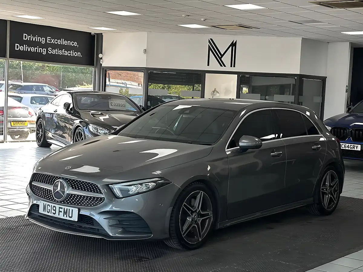 Used 2019 Mercedes-Benz a Class AMG Line Premium Grey - Interior and Exterior details 7