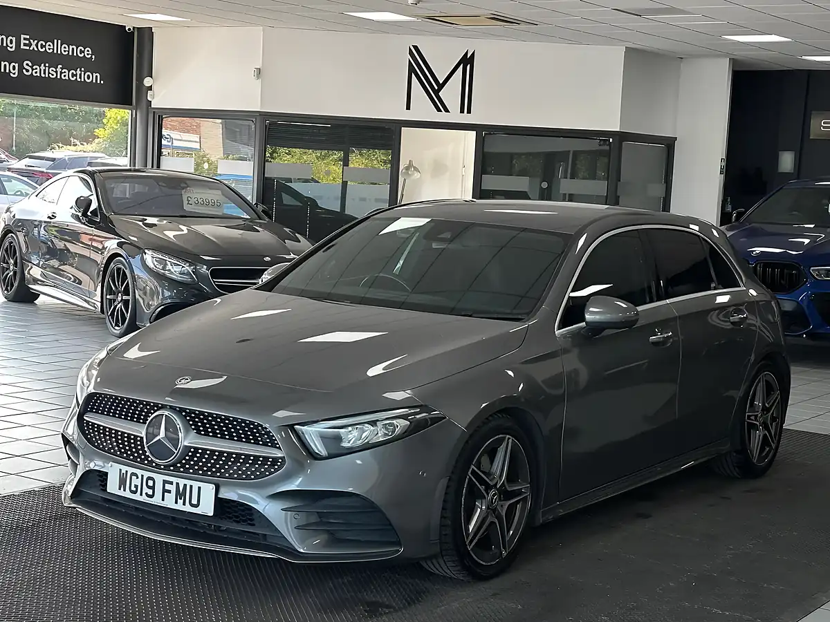 Used 2019 Mercedes-Benz a Class AMG Line Premium Grey - Interior and Exterior details 8