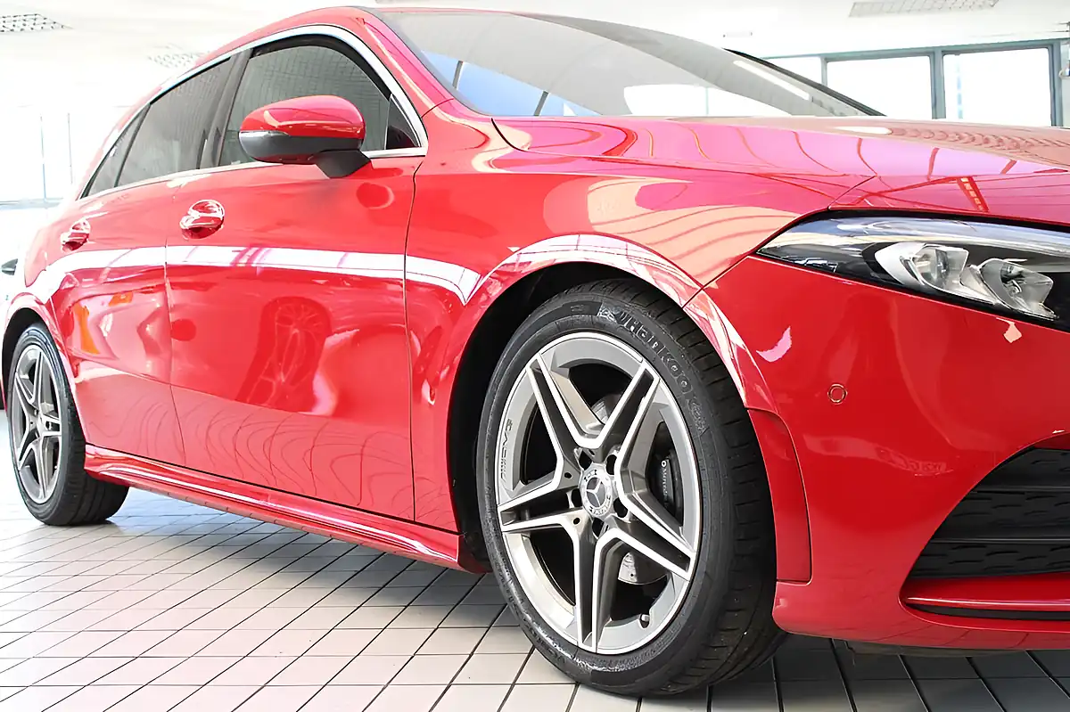 Used 2019 Mercedes-Benz a-Class AMG Line (premium) Patagonia Red - Interior and Exterior details 10