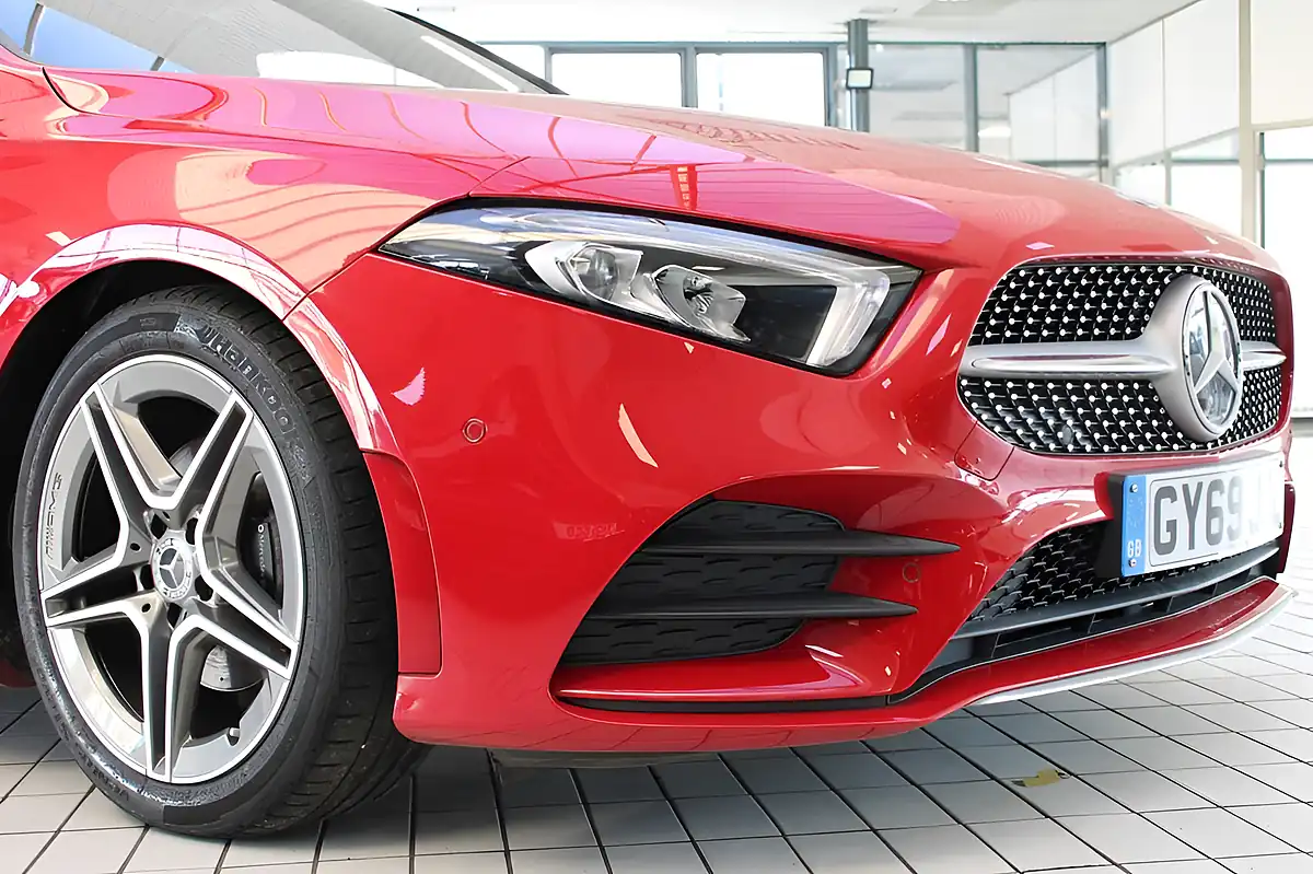 Used 2019 Mercedes-Benz a-Class AMG Line (premium) Patagonia Red - Interior and Exterior details 11
