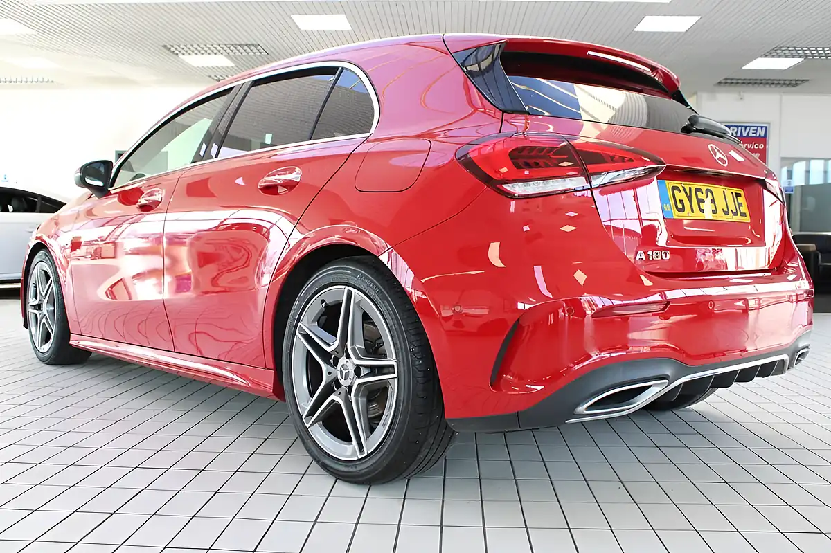 Used 2019 Mercedes-Benz a-Class AMG Line (premium) Patagonia Red - Interior and Exterior details 17