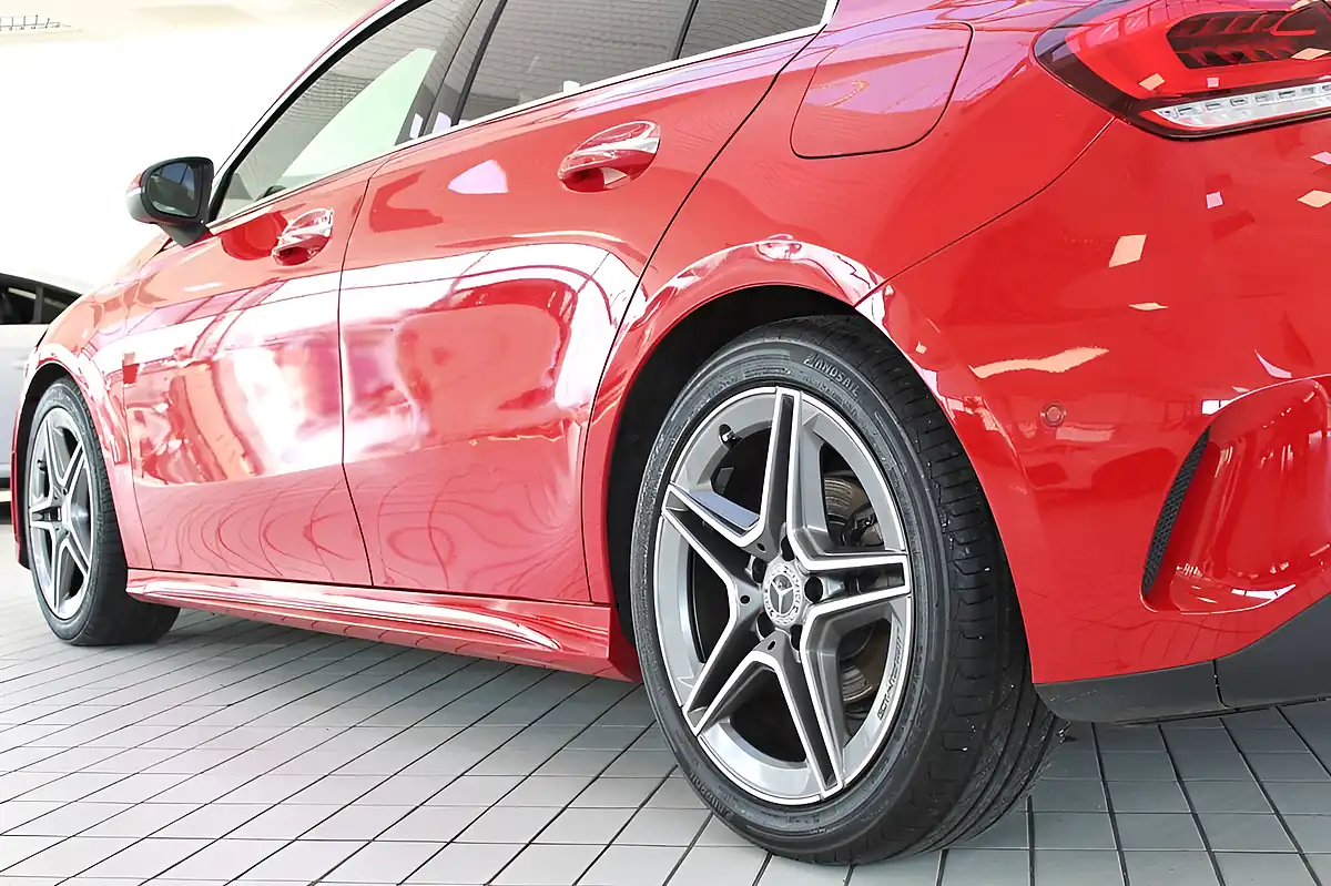Used 2019 Mercedes-Benz a-Class AMG Line (premium) Patagonia Red - Interior and Exterior details 18