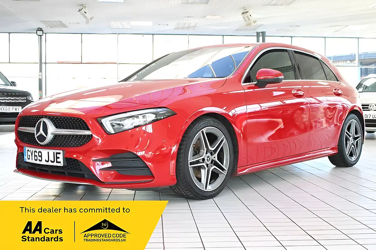 Used 2019 Mercedes-Benz a-Class AMG Line (premium) Patagonia Red - Interior and Exterior details 3