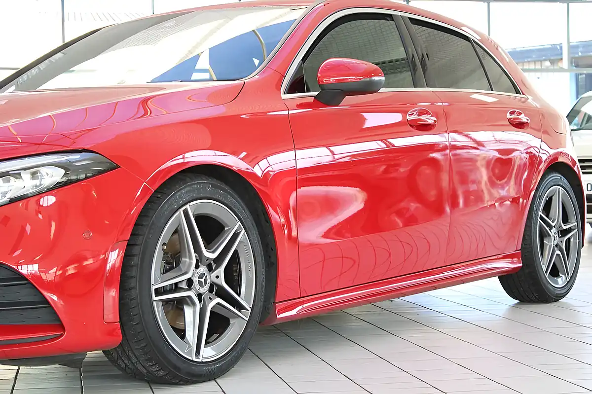 Used 2019 Mercedes-Benz a-Class AMG Line (premium) Patagonia Red - Interior and Exterior details 7
