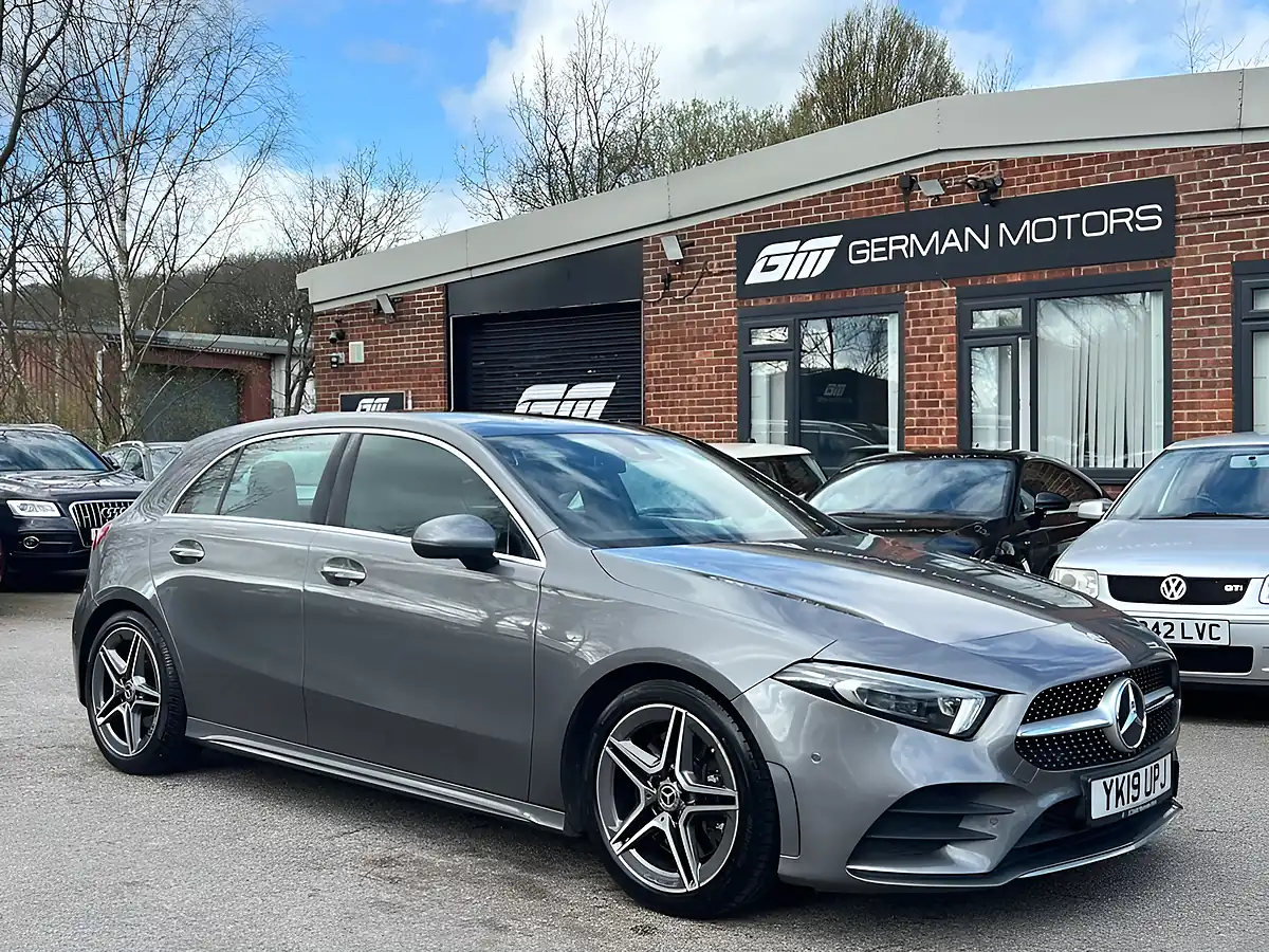 Used 2019 Mercedes-Benz a-Class AMG Line (premium Plus) Grey - Front View