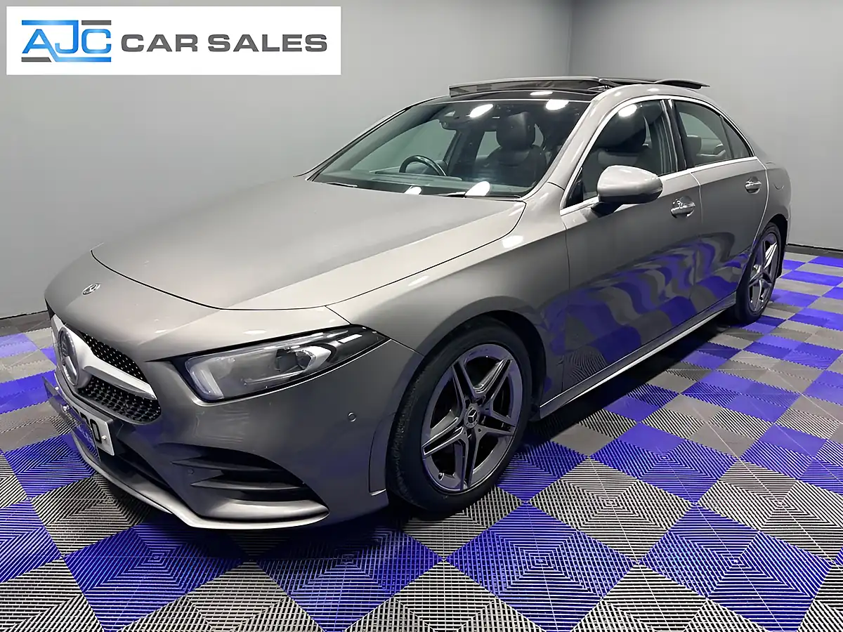 Used 2019 Mercedes-Benz a-Class AMG Line (premium Plus) Mountain Grey - Front View