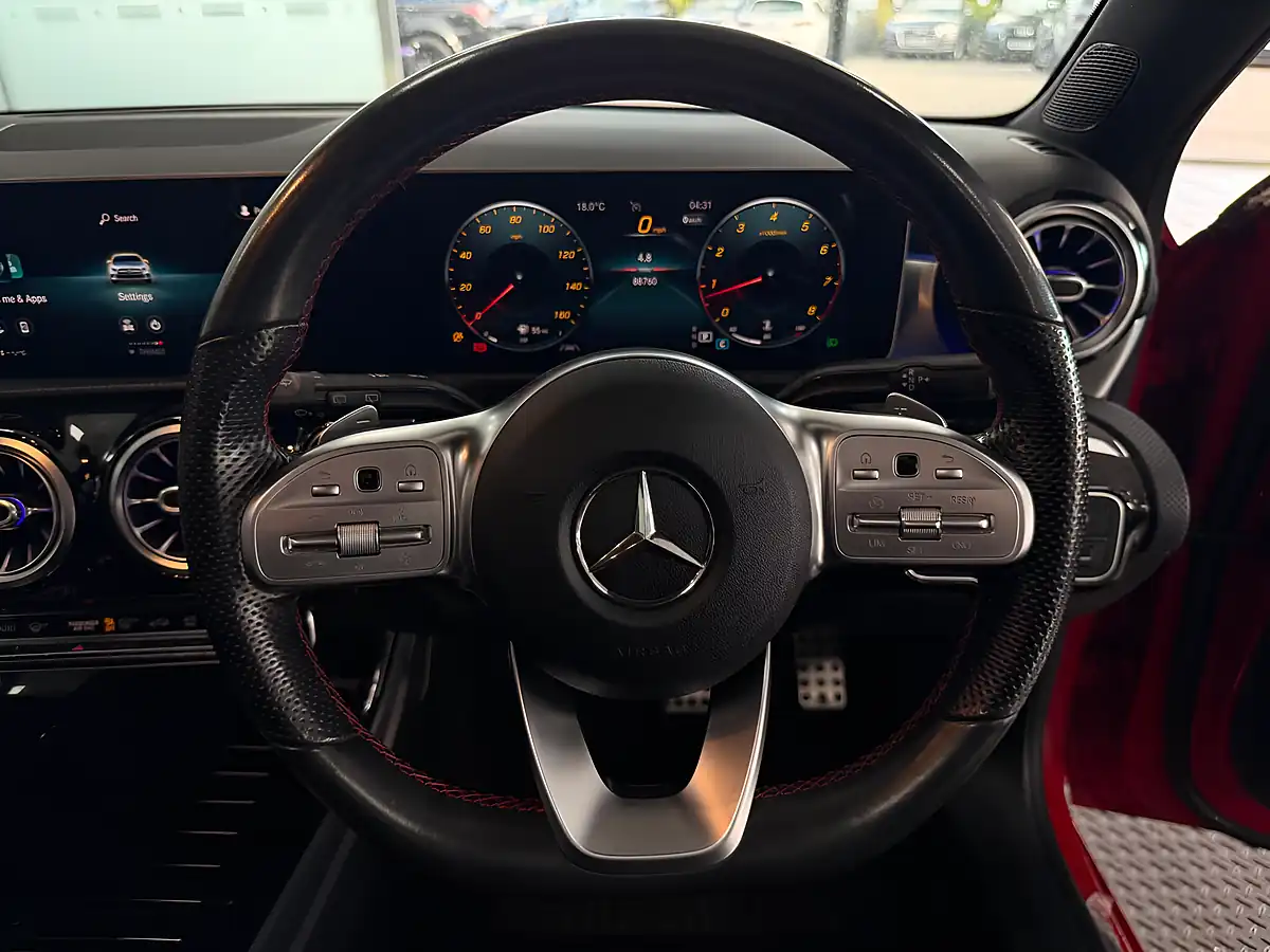 Used 2019 Mercedes-Benz a Class AMG Line Premium Plus Red - Interior and Exterior details 18