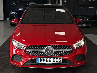 Used 2019 Mercedes-Benz a Class AMG Line Premium Plus Red - Interior and Exterior details 2