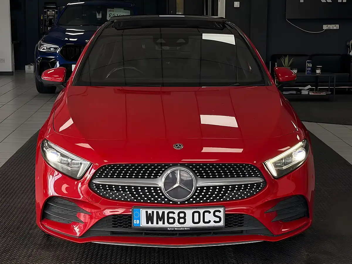 Used 2019 Mercedes-Benz a Class AMG Line Premium Plus Red - Interior and Exterior details 2