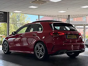 Used 2019 Mercedes-Benz a Class AMG Line Premium Plus Red - Interior and Exterior details 4