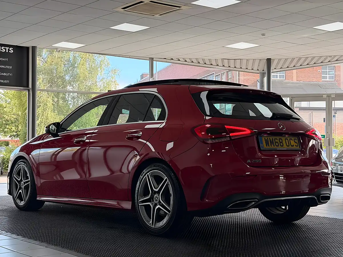 Used 2019 Mercedes-Benz a Class AMG Line Premium Plus Red - Interior and Exterior details 4