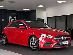 Used 2019 Mercedes-Benz a Class AMG Line Premium Plus Red - Interior and Exterior details 5