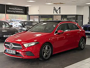 Used 2019 Mercedes-Benz a Class AMG Line Premium Plus Red - Interior and Exterior details 6