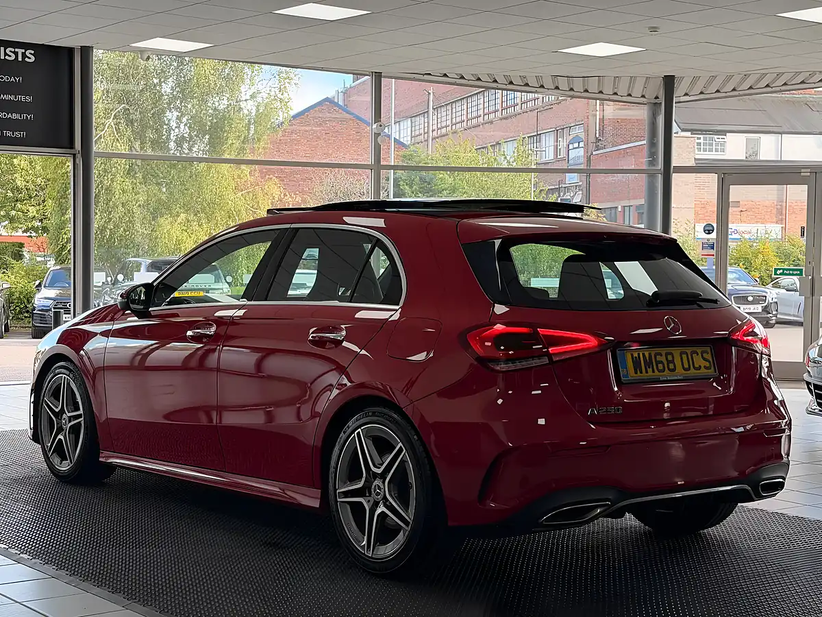 Used 2019 Mercedes-Benz a Class AMG Line Premium Plus Red - Interior and Exterior details 7