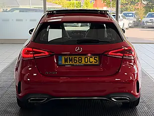 Used 2019 Mercedes-Benz a Class AMG Line Premium Plus Red - Interior and Exterior details 8