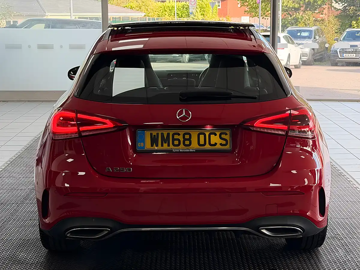 Used 2019 Mercedes-Benz a Class AMG Line Premium Plus Red - Interior and Exterior details 8