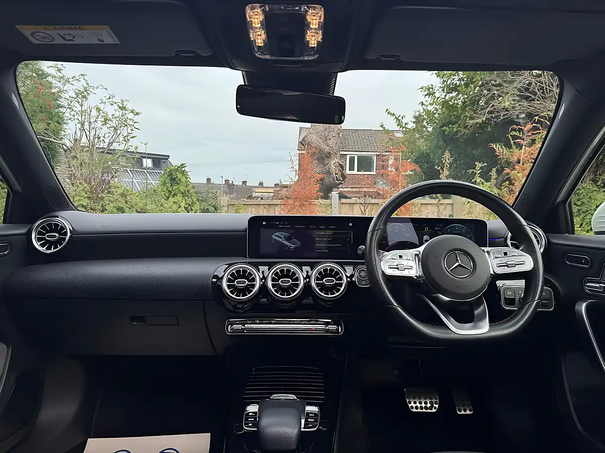 Used 2019 Mercedes-Benz a Class AMG Line (premium Plus) White - Interior and Exterior details 10