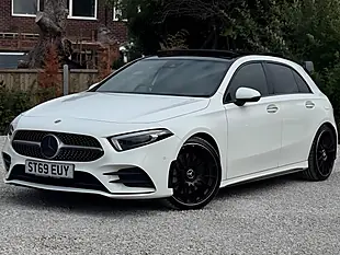 Used 2019 Mercedes-Benz a Class AMG Line (premium Plus) White - Interior and Exterior details 2