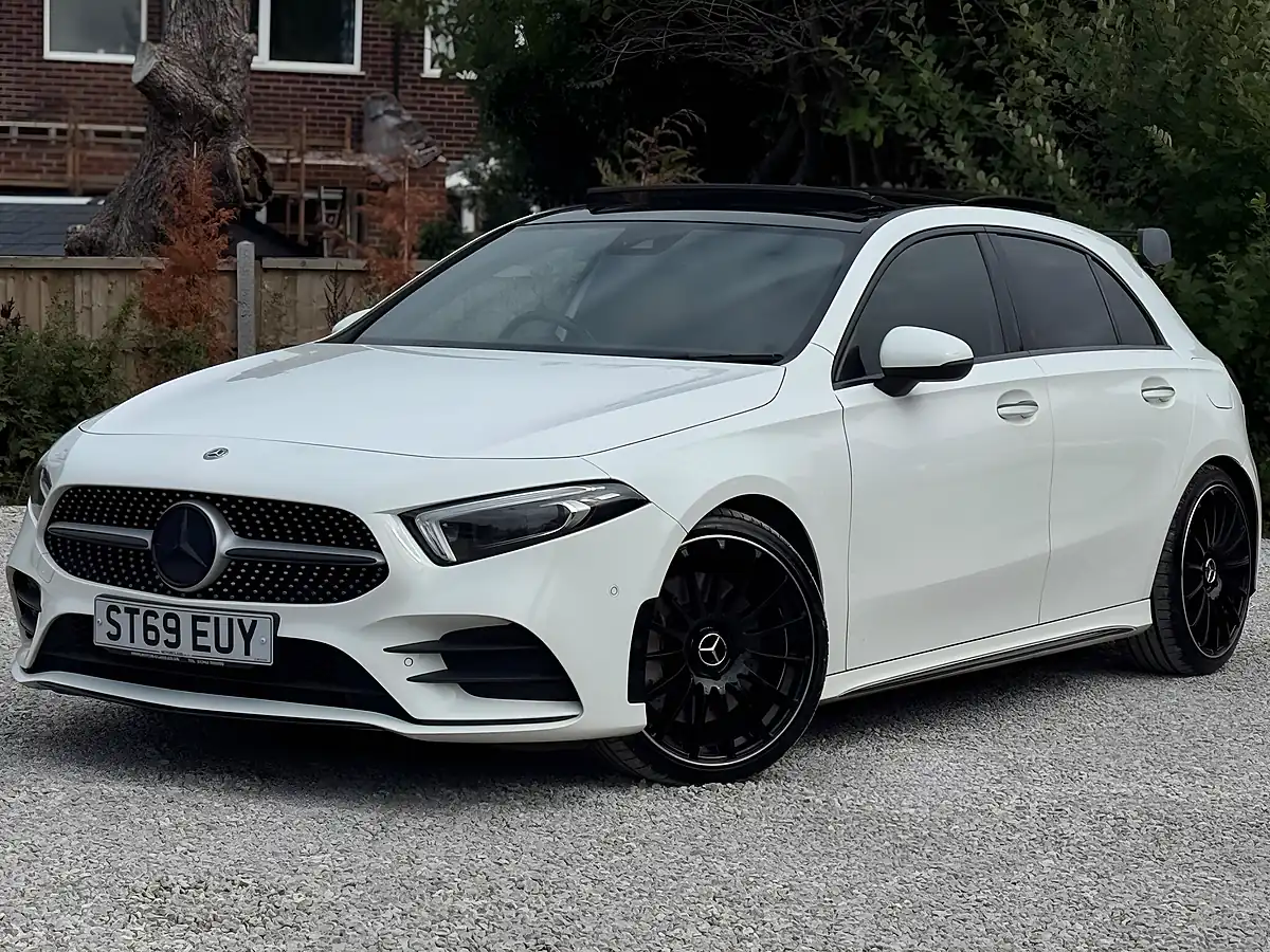 Used 2019 Mercedes-Benz a Class AMG Line (premium Plus) White - Interior and Exterior details 2