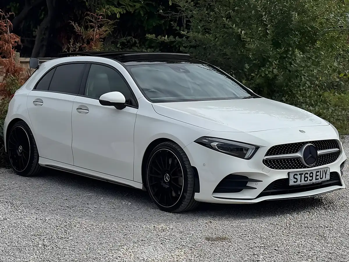 Used 2019 Mercedes-Benz a Class AMG Line (premium Plus) White - Interior and Exterior details 3