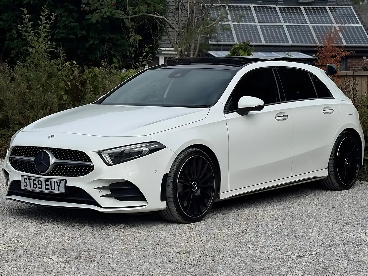 Used 2019 Mercedes-Benz a Class AMG Line (premium Plus) White - Interior and Exterior details 6