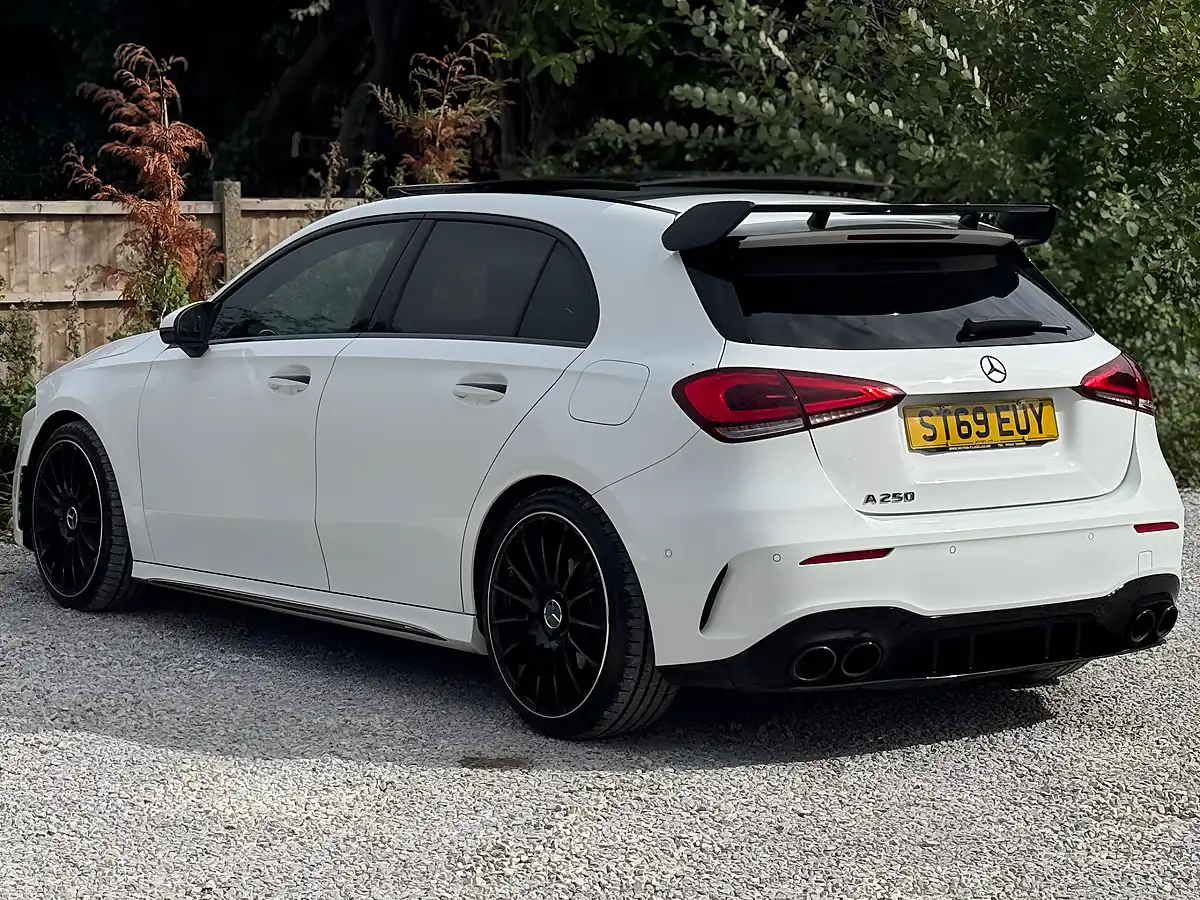 Used 2019 Mercedes-Benz a Class AMG Line (premium Plus) White - Interior and Exterior details 7