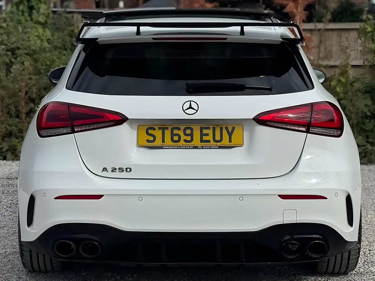 Used 2019 Mercedes-Benz a Class AMG Line (premium Plus) White - Interior and Exterior details 9