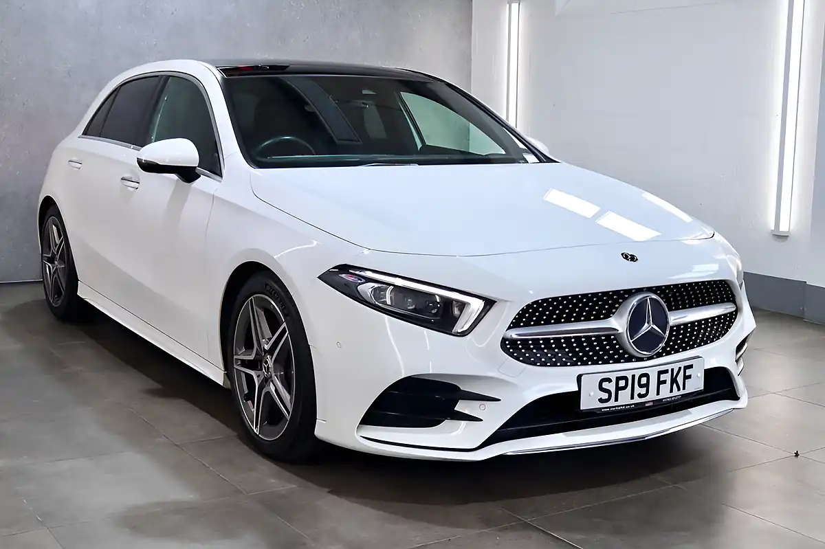 Used 2019 Mercedes-Benz a Class AMG Line (premium Plus) White - Interior and Exterior details 19