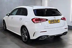 Used 2019 Mercedes-Benz a Class AMG Line (premium Plus) White - Interior and Exterior details 2