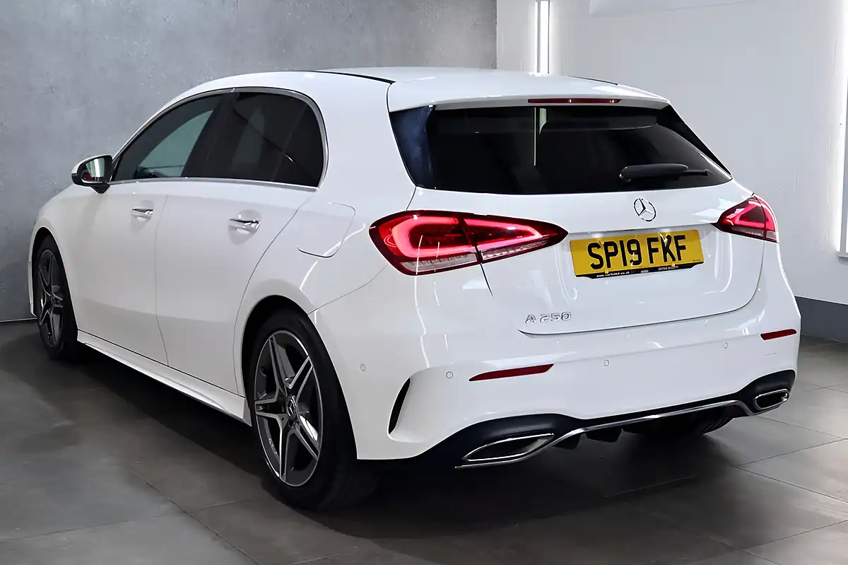 Used 2019 Mercedes-Benz a Class AMG Line (premium Plus) White - Interior and Exterior details 2