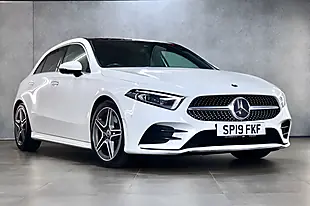 Used 2019 Mercedes-Benz a Class AMG Line (premium Plus) White - Interior and Exterior details 4