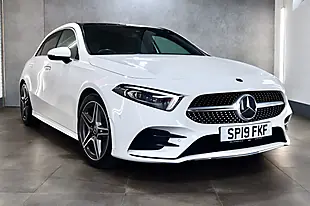 Used 2019 Mercedes-Benz a Class AMG Line (premium Plus) White - Interior and Exterior details 5