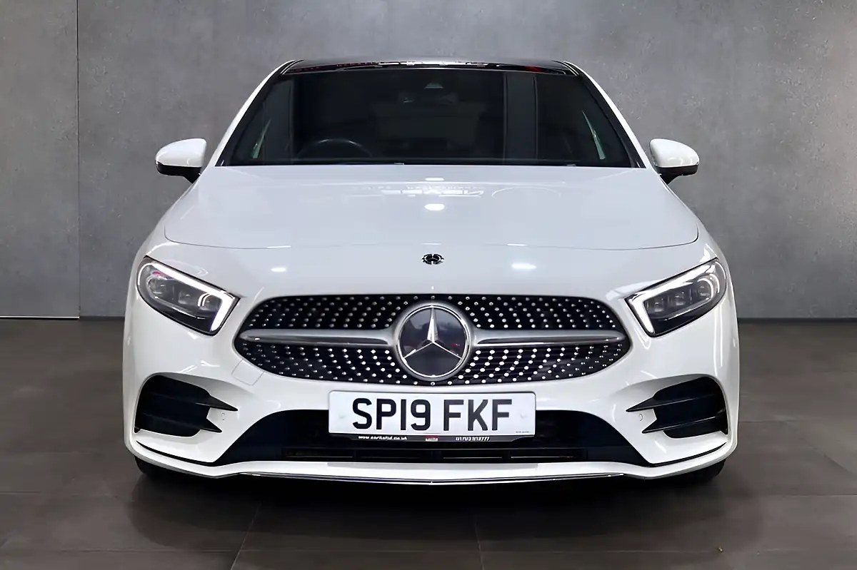 Used 2019 Mercedes-Benz a Class AMG Line (premium Plus) White - Interior and Exterior details 6