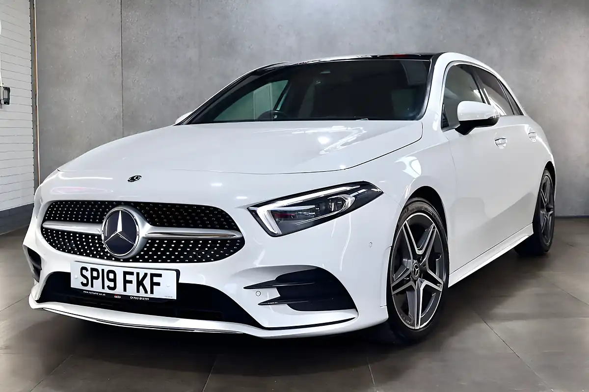 Used 2019 Mercedes-Benz a Class AMG Line (premium Plus) White - Interior and Exterior details 7