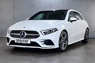 Used 2019 Mercedes-Benz a Class AMG Line (premium Plus) White - Interior and Exterior details 8