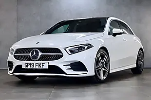 Used 2019 Mercedes-Benz a Class AMG Line (premium Plus) White - Interior and Exterior details 9