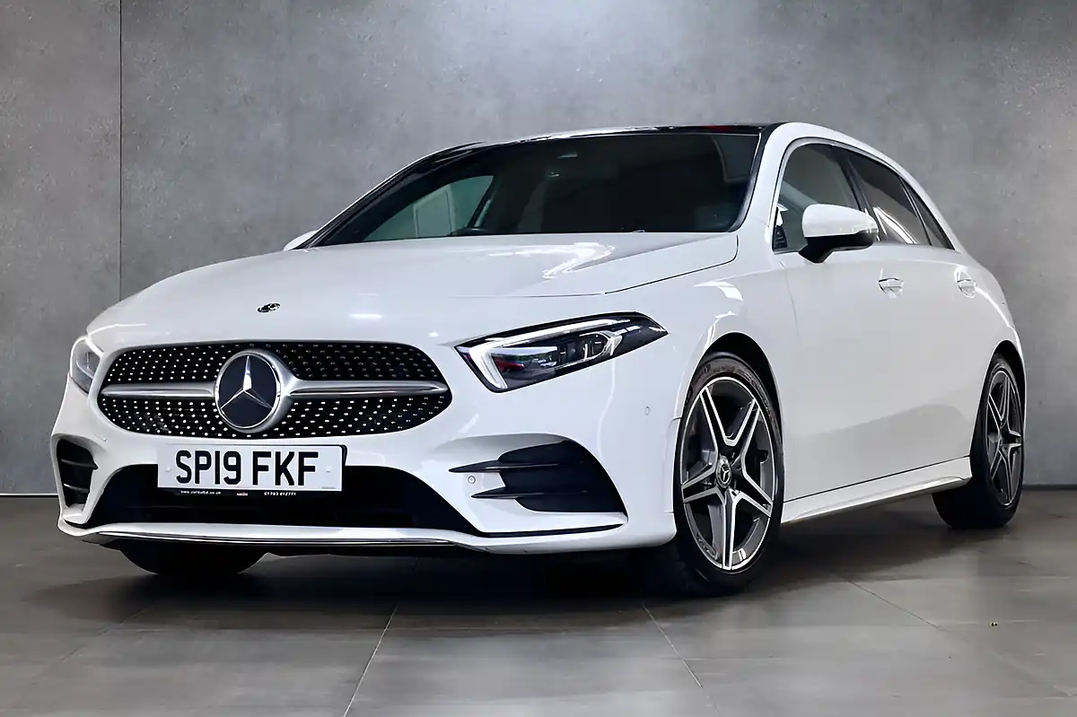Used 2019 Mercedes-Benz a Class AMG Line (premium Plus) White - Interior and Exterior details 9