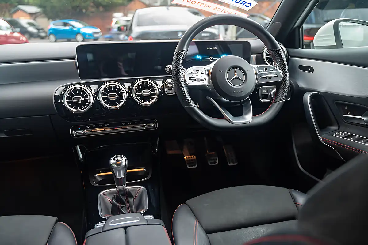 Used 2019 Mercedes-Benz a Class AMG Line (premium) Polar White - Interior and Exterior details 18