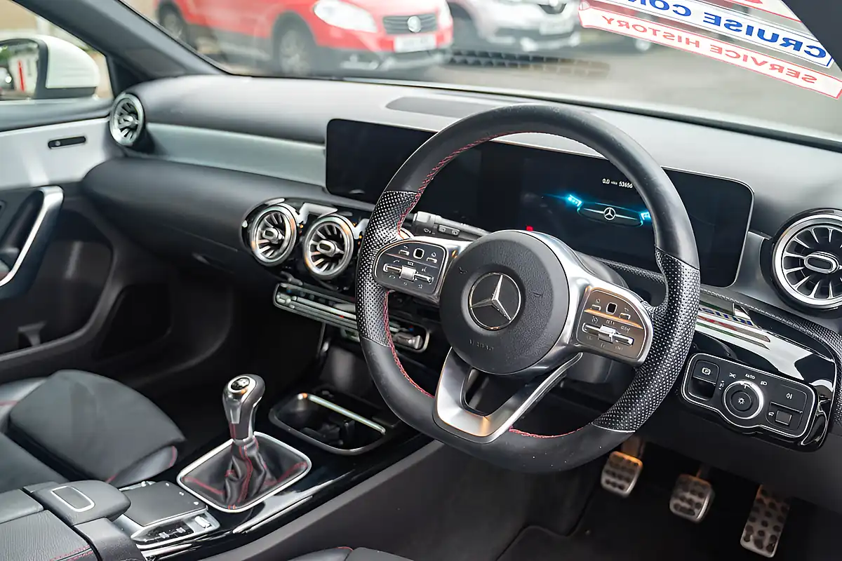 Used 2019 Mercedes-Benz a Class AMG Line (premium) Polar White - Interior and Exterior details 3