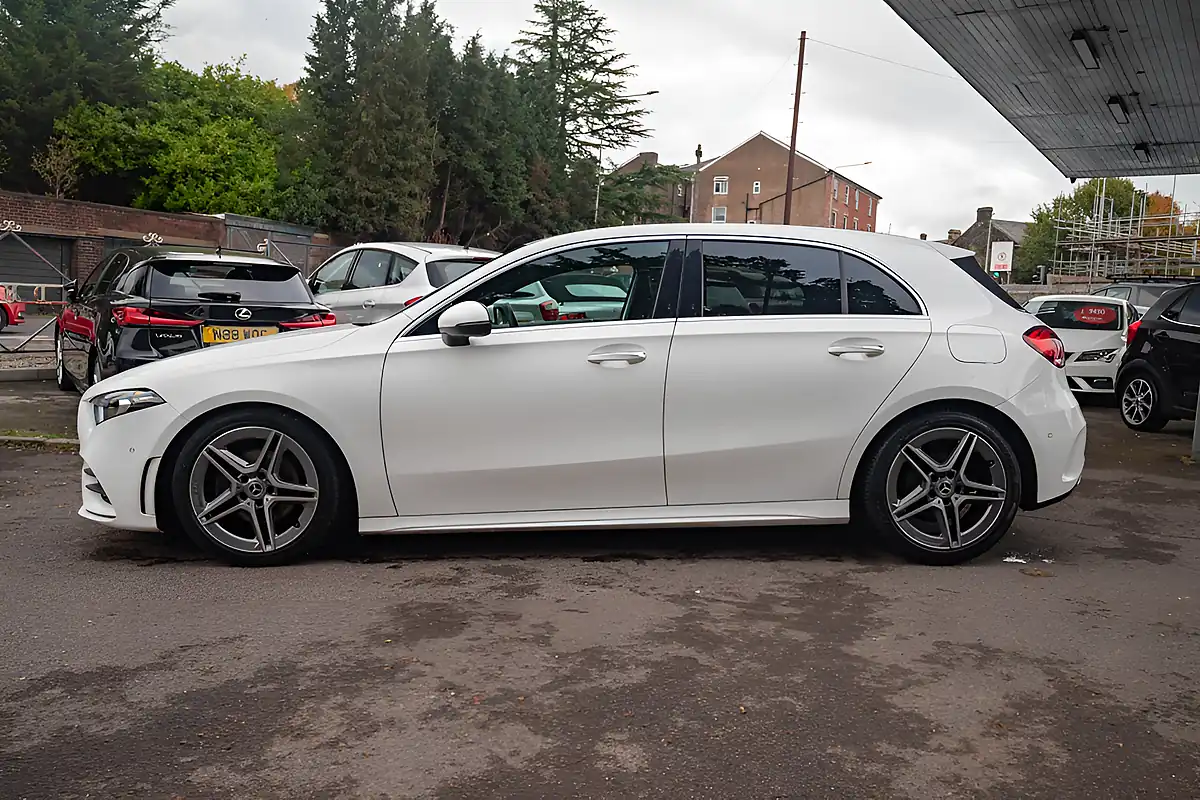 Used 2019 Mercedes-Benz a Class AMG Line (premium) Polar White - Interior and Exterior details 6